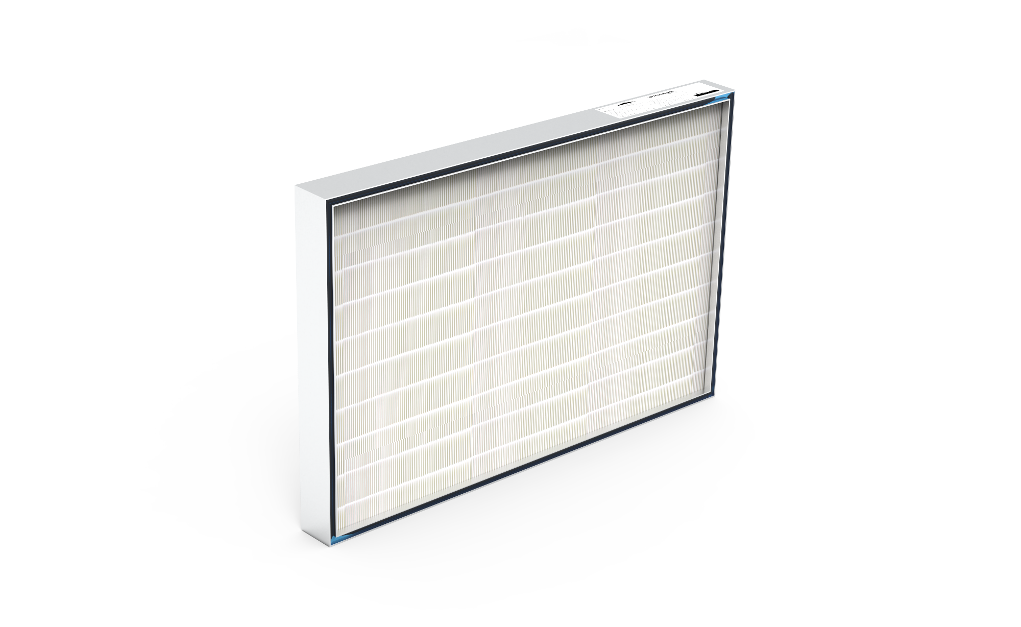 ULPA Filter (Reinraum),  HS-Mikro SF-AL., Gr. 915x610x80 mm, EN1822 Kl. U15, Rahmen: AL-Profil, Griffschutz:  beidseitig, Dichtung:  einseitig, Gel