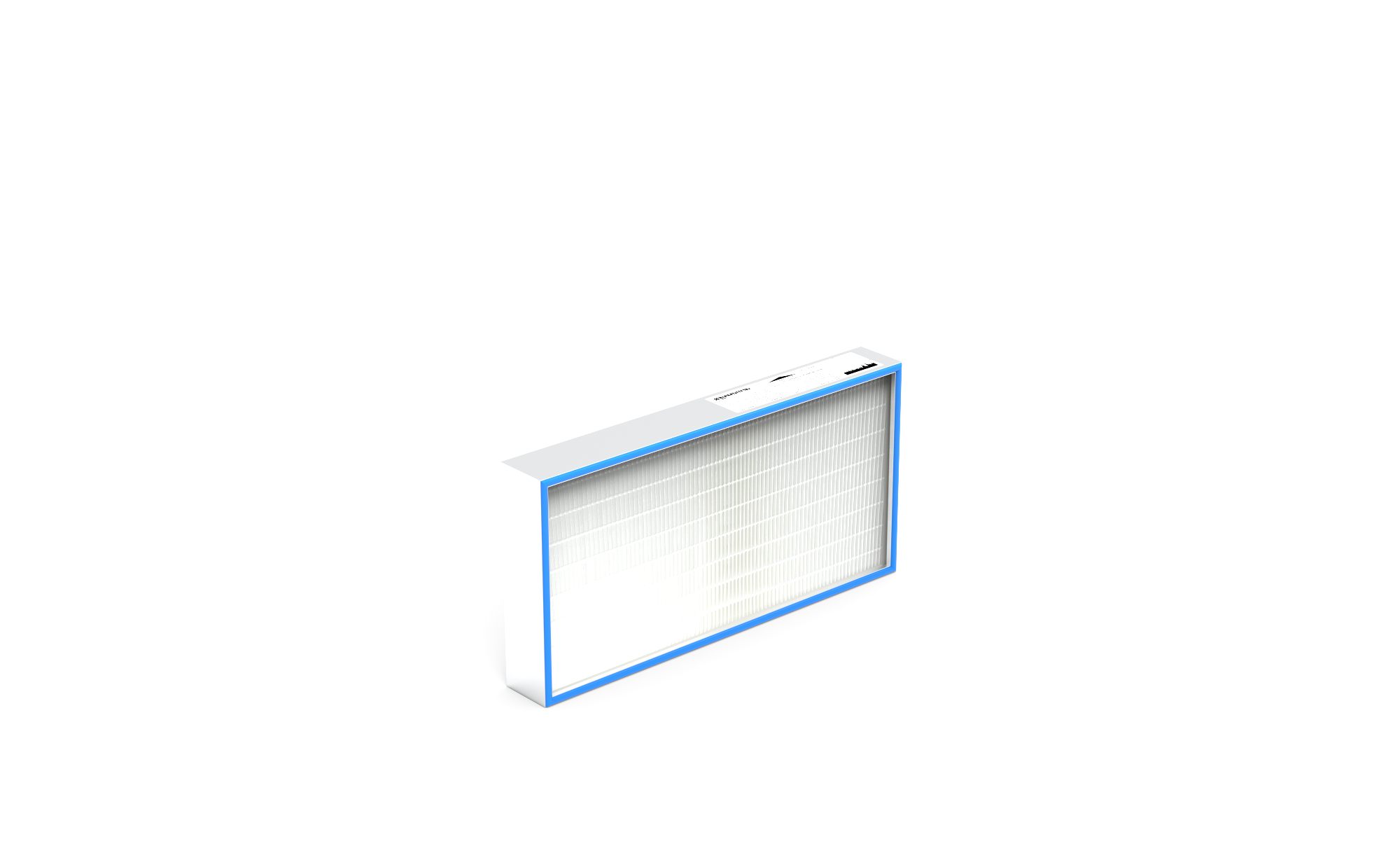 HEPA Filter (Reinraum),  HS-Mikro SF-AL., Gr. 610x305x78 mm, EN1822 Kl. H14, Rahmen: AL-Profil, Griffschutz:  einseitig, Dichtung:  einseitig, Flachprofil