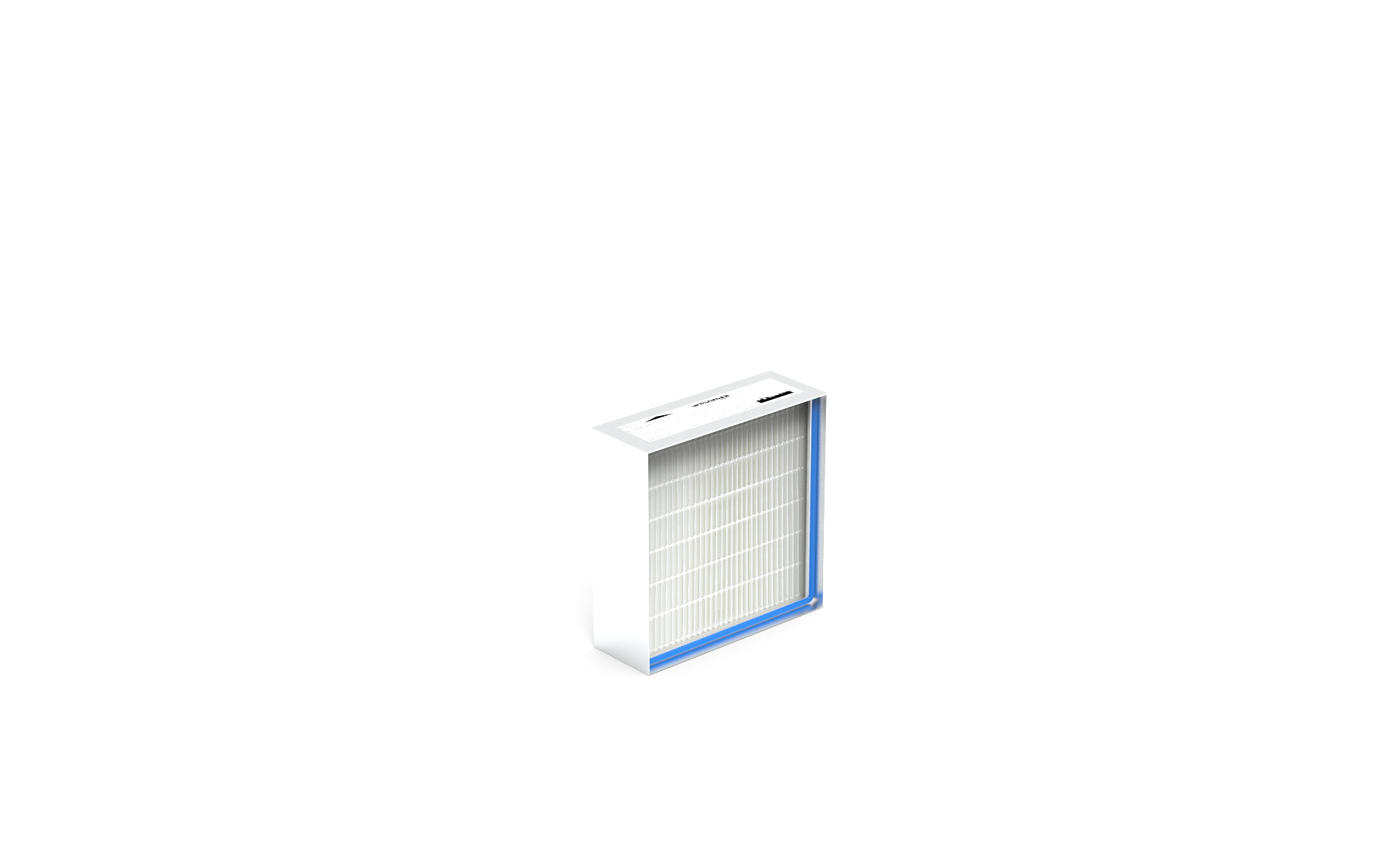 HEPA Filter (Reinraum),  HS-Mikro SF-AL., Gr. 305x305x109 mm, EN1822 Kl. H14, Rahmen: AL-Profil, Griffschutz:  einseitig, Dichtung:  einseitig, geschäumt