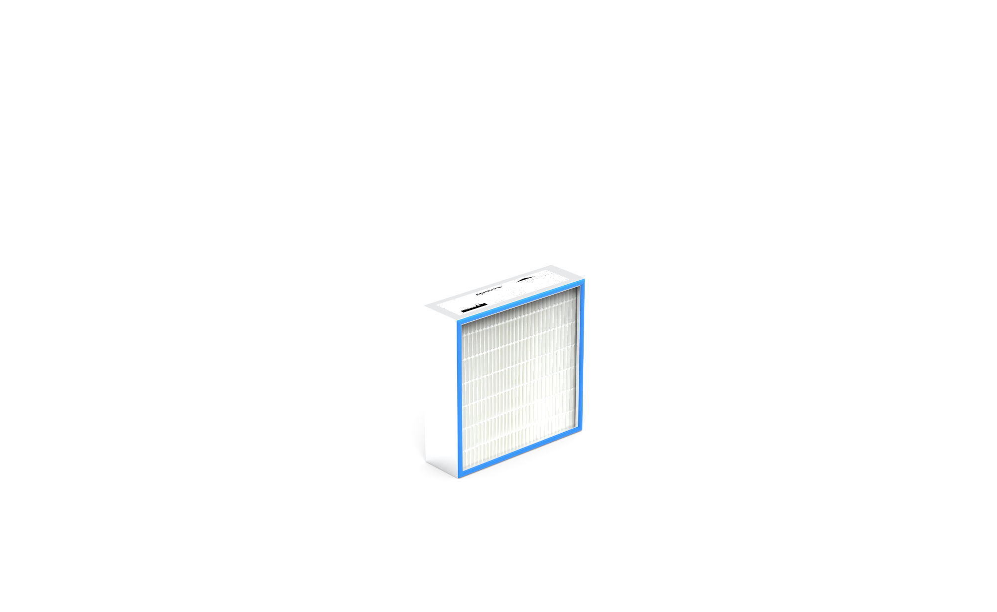 ULPA Filter (Reinraum),  HS-Mikro SF-AL., Gr. 305x305x90 mm, EN1822 Kl. U15, Rahmen: AL-Profil, Griffschutz:  einseitig, Dichtung:  einseitig, geschäumt