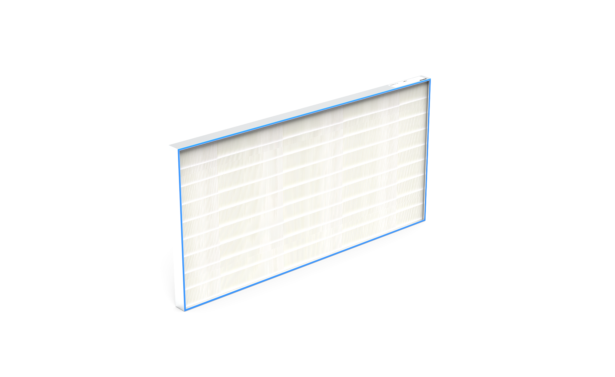 HEPA Filter (Reinraum),  HS-Mikro SF-AL., Gr. 1830x915x78 mm, EN1822 Kl. H14, Rahmen: AL-Profil, Griffschutz:  beidseitig, Dichtung:  einseitig, Flachprofil