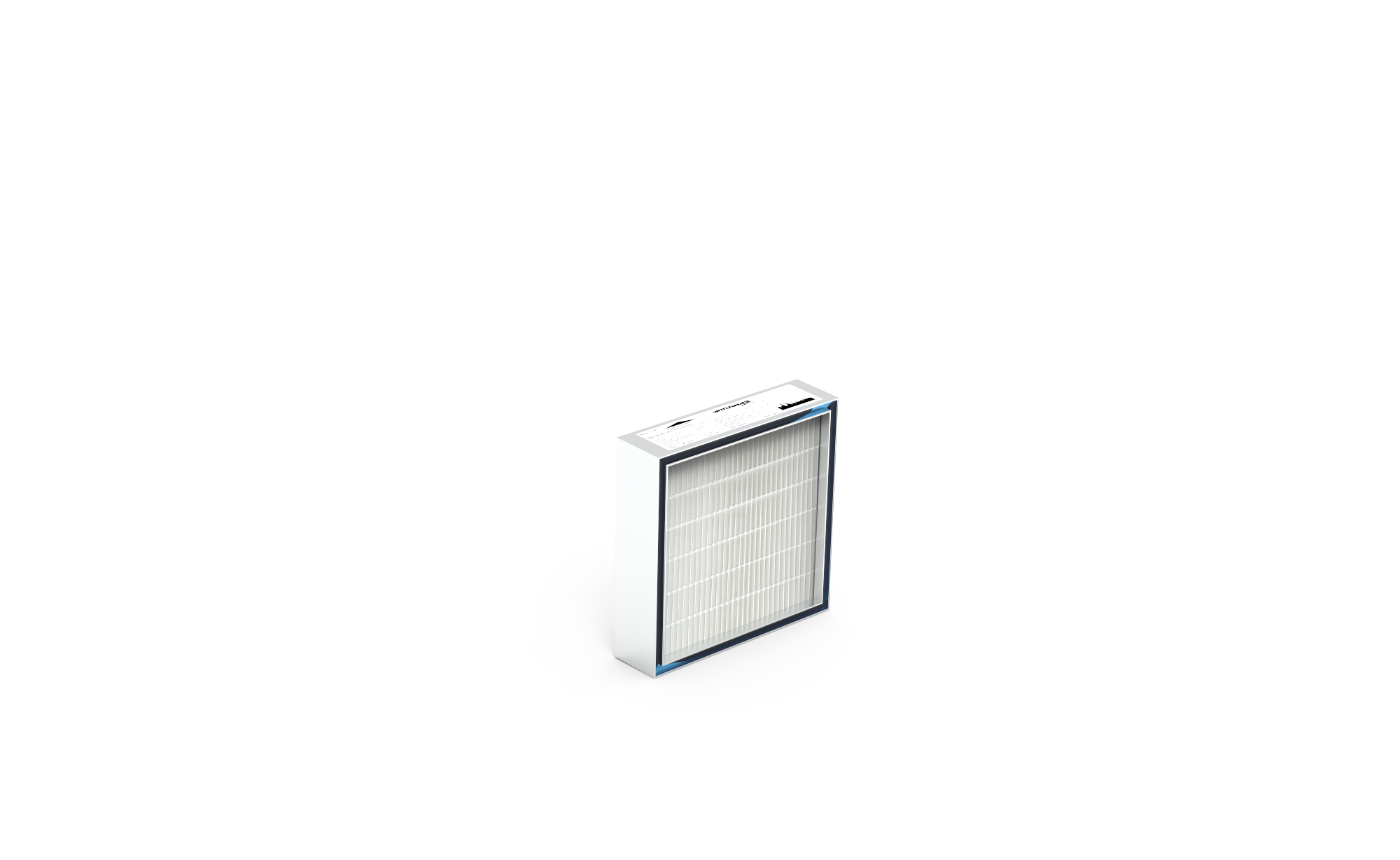 ULPA Filter (Reinraum),  HS-Mikro SF-AL., Gr. 305x305x80 mm, EN1822 Kl. U15, Rahmen: AL-Profil, Griffschutz:  einseitig, Dichtung:  einseitig, Gel