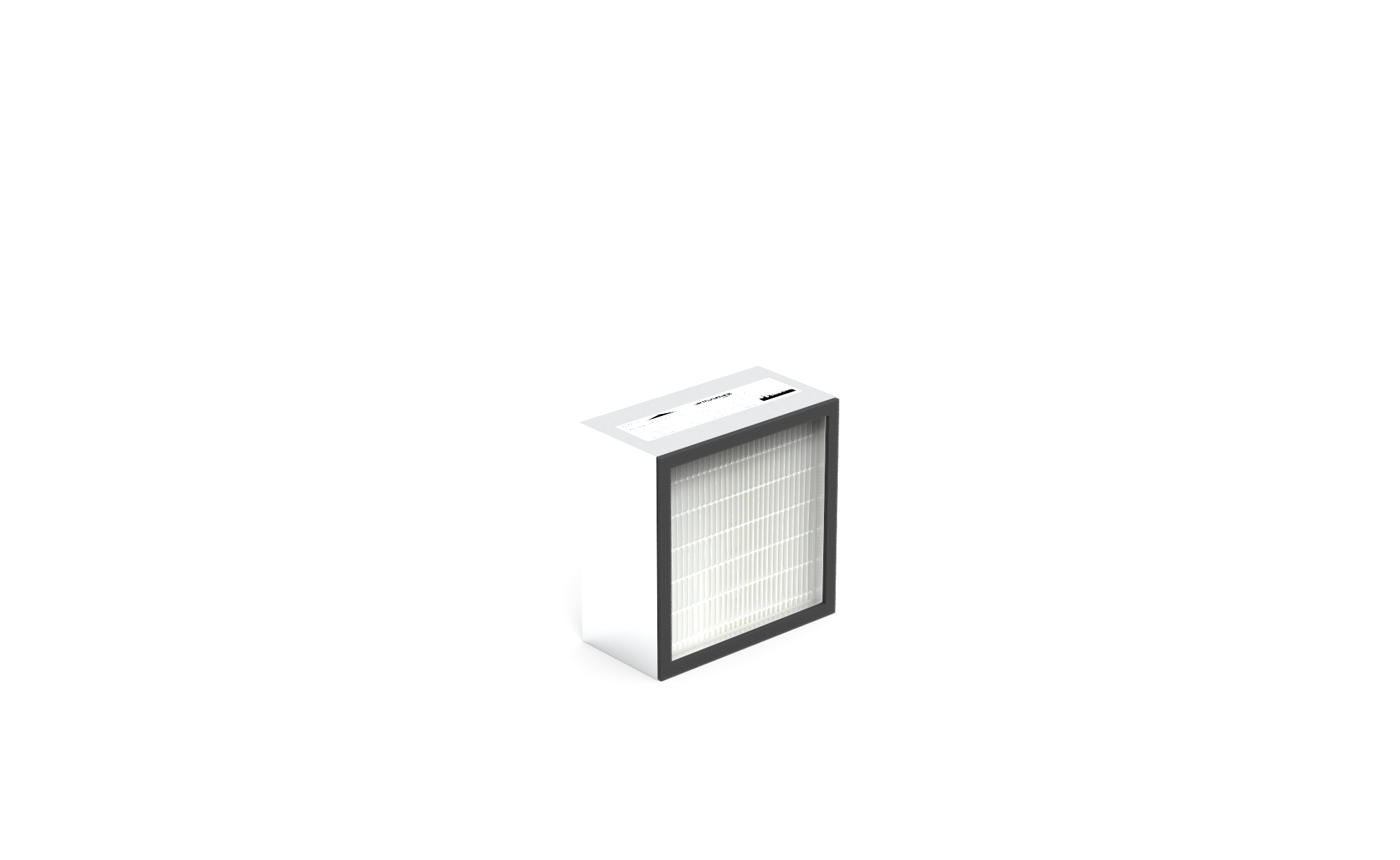 HEPA Filter (Reinraum),  HS-Mikro SF-AL., Gr. 305x305x150 mm, EN1822 Kl. H14, Rahmen: AL-Profil, Griffschutz:  einseitig, Dichtung:  einseitig, Flachprofil