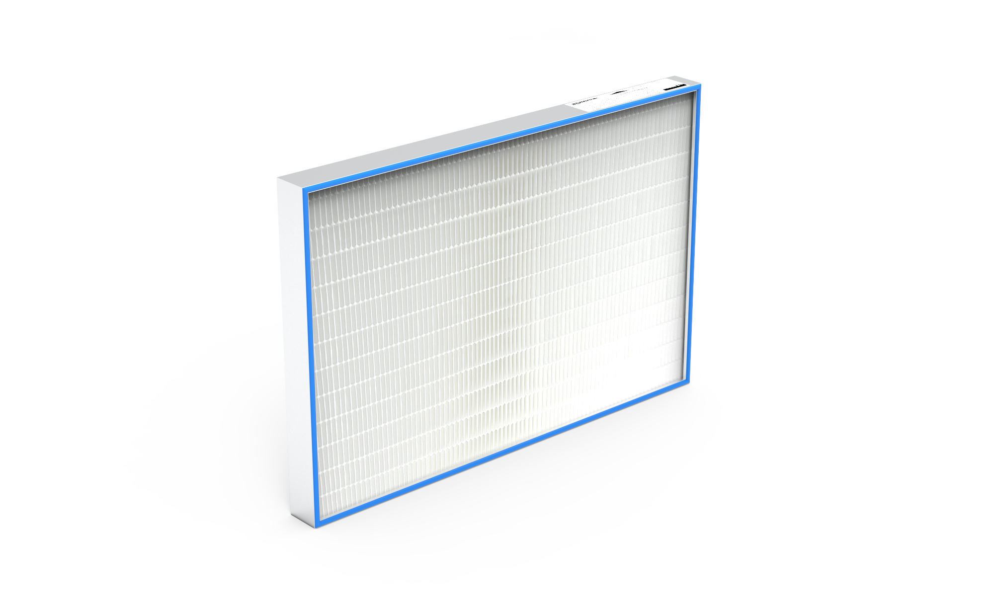 HEPA Filter (Reinraum),  HS-Mikro SF-AL., Gr. 915x610x69 mm, EN1822 Kl. H14, Rahmen: AL-Profil, Griffschutz:  beidseitig, Dichtung:  einseitig, geschäumt