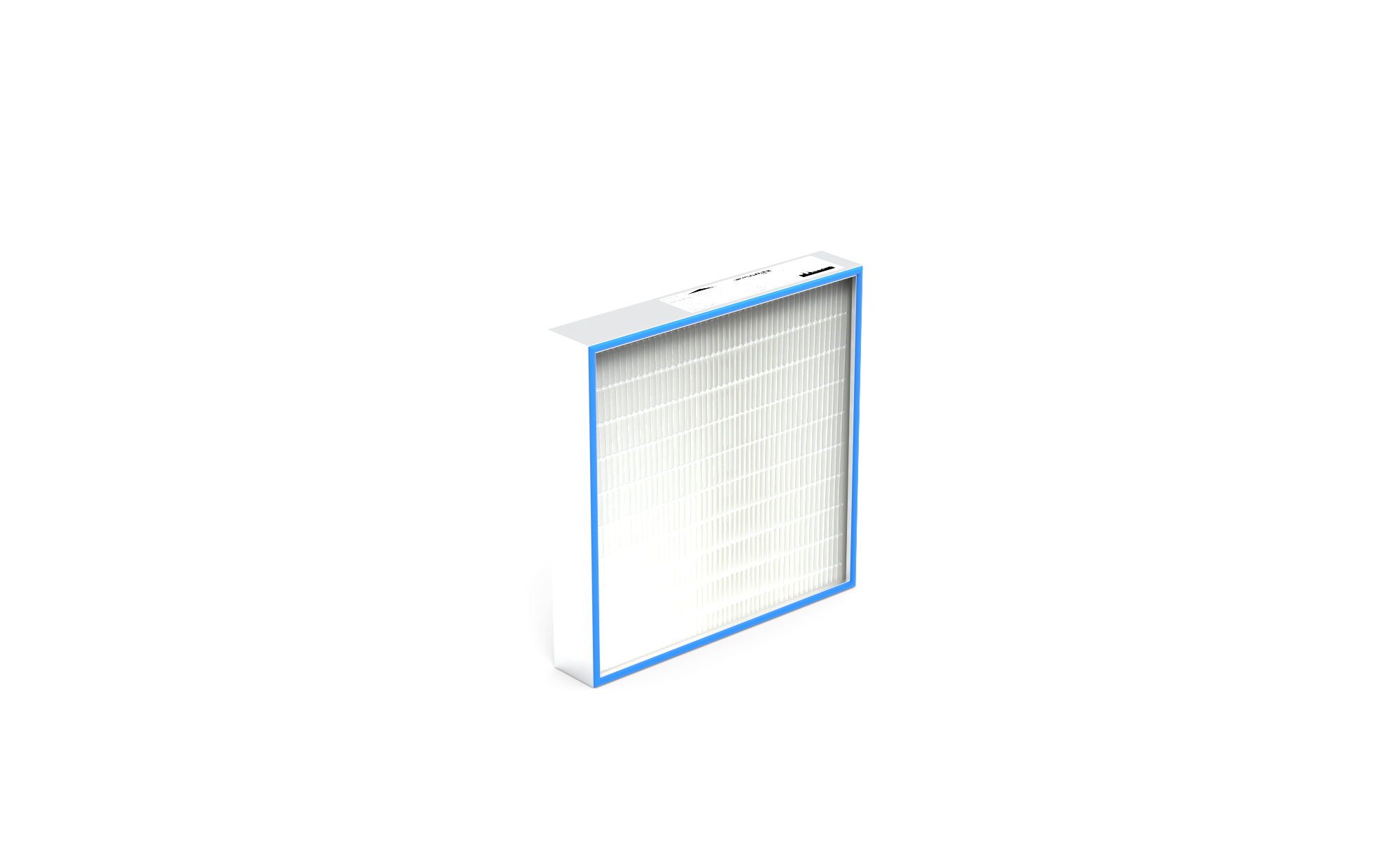 HEPA Filter (Reinraum),  HS-Mikro SF-AL., Gr. 457x457x78 mm, EN1822 Kl. H14, Rahmen: AL-Profil, Griffschutz:  einseitig, Dichtung:  einseitig, Flachprofil