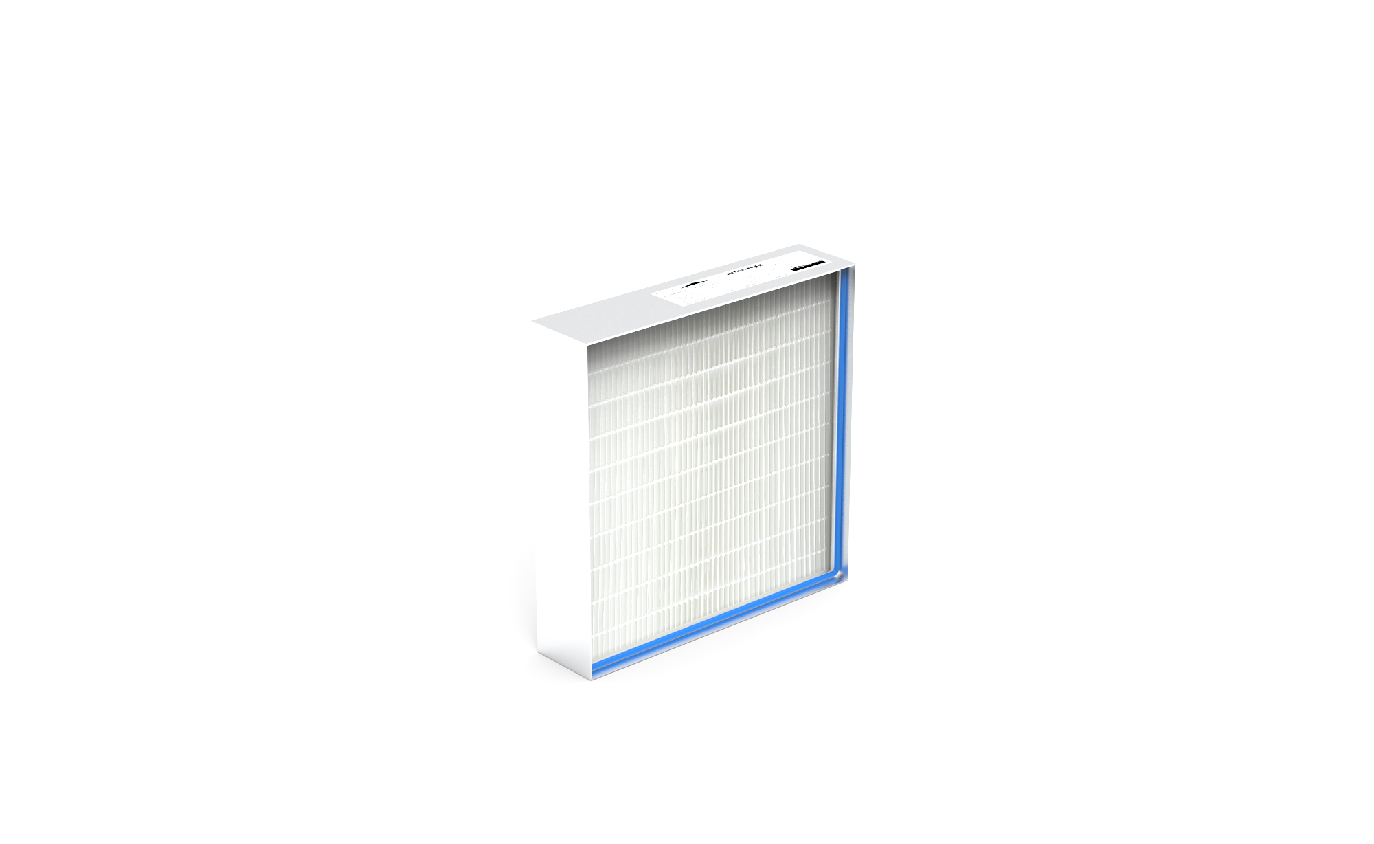 HEPA Filter (Reinraum),  HS-Mikro SF-AL., Gr. 457x457x109 mm, EN1822 Kl. H14, Rahmen: AL-Profil, Griffschutz:  einseitig, Dichtung:  einseitig, geschäumt