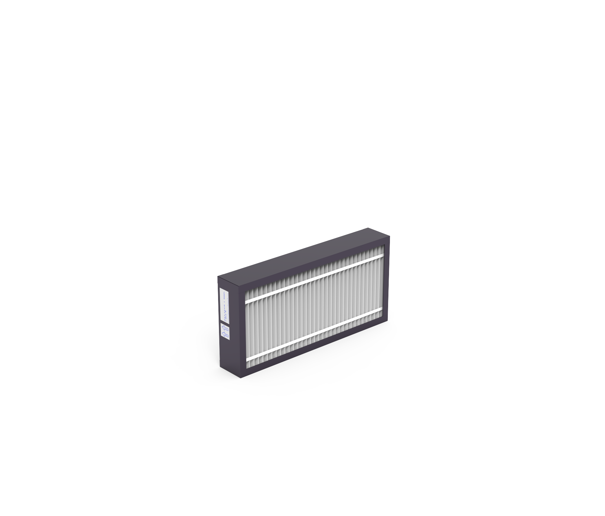Hochleistungs Z-Filterzelle, HS-Alpha Pak 35, ISO coarse 90%, Gr. 592x287x96 mm, Rahmen: Kunststoffprofil, Druckdifferenz - & Standzeitvorteil