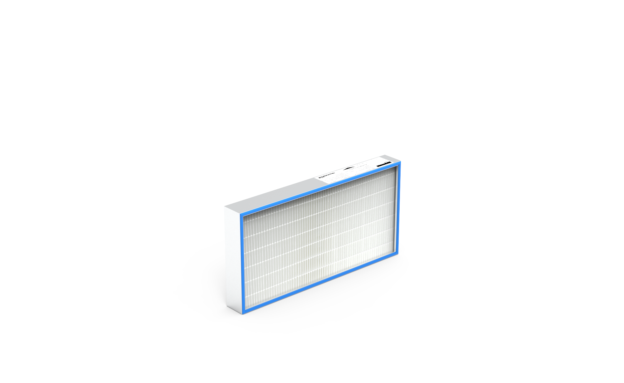 HEPA Filter (Reinraum),  HS-Mikro SF-AL., Gr. 610x305x69 mm, EN1822 Kl. H14, Rahmen: AL-Profil, Griffschutz:  einseitig, Dichtung:  einseitig, geschäumt