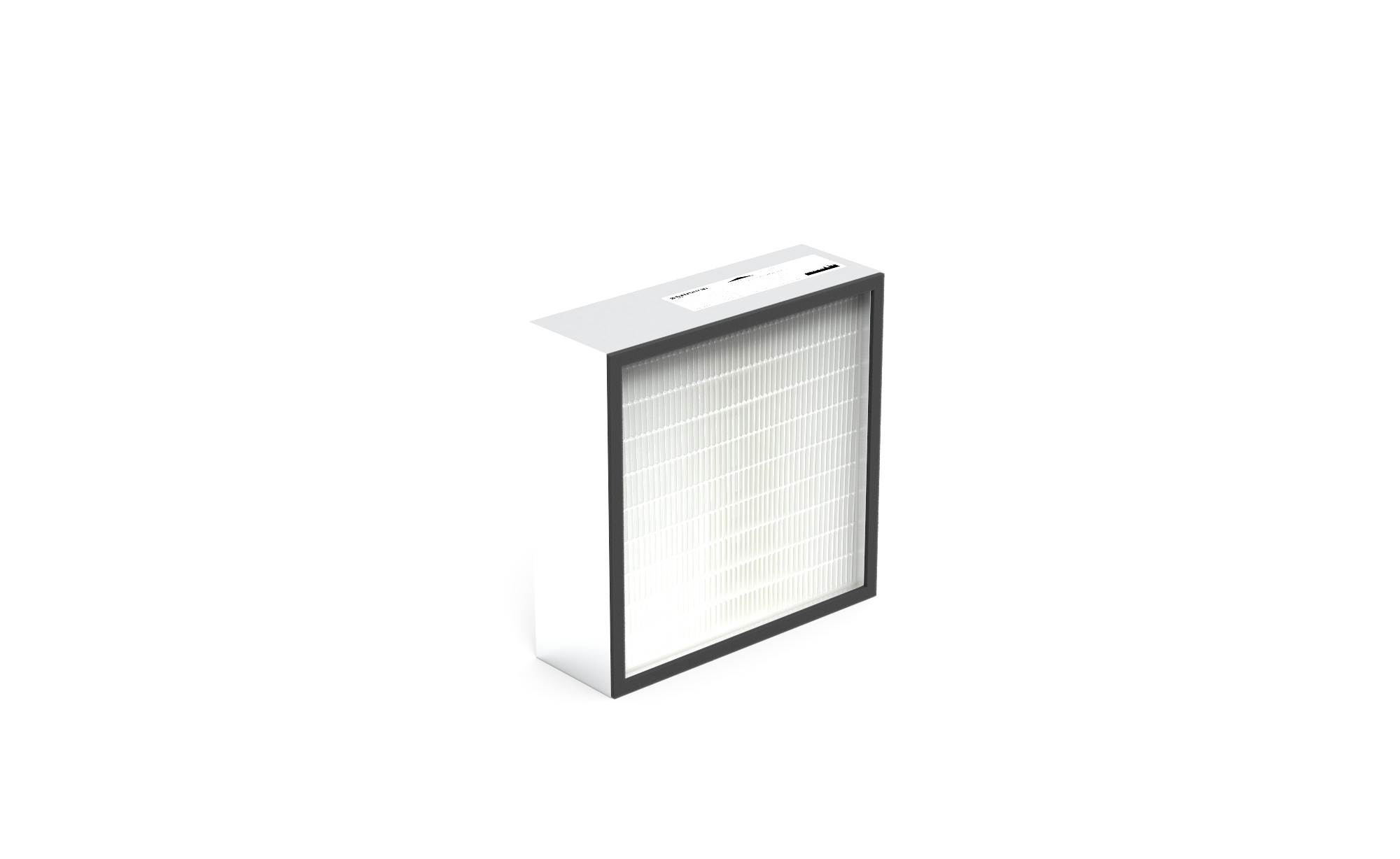 HEPA Filter (Reinraum),  HS-Mikro SF-AL., Gr. 457x457x150 mm, EN1822 Kl. H14, Rahmen: AL-Profil, Griffschutz:  einseitig, Dichtung:  einseitig, Flachprofil