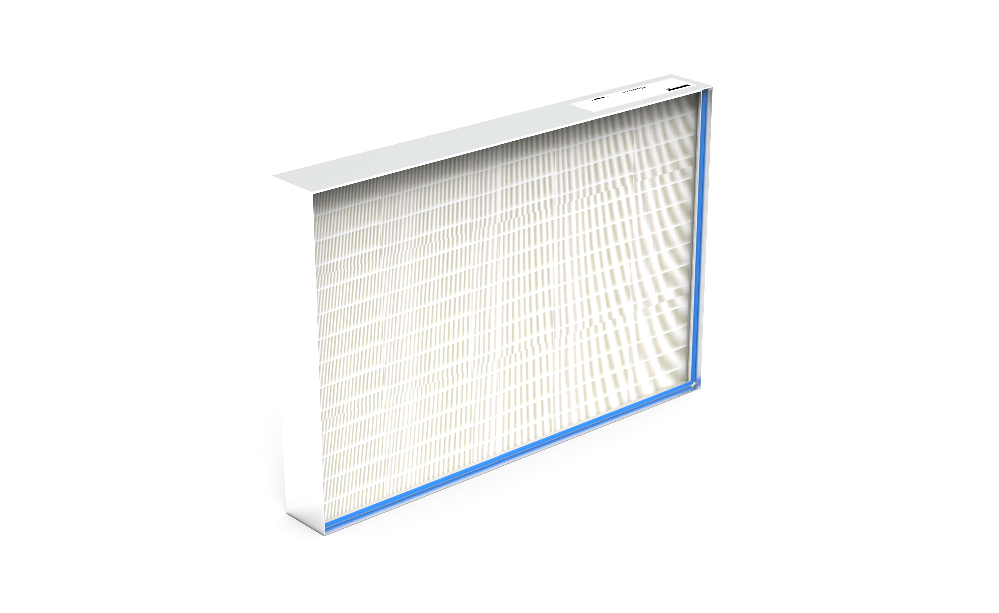 HEPA Filter (Reinraum),  HS-Mikro SF-AL., Gr. 915x610x109 mm, EN1822 Kl. H14, Rahmen: AL-Profil, Griffschutz:  beidseitig, Dichtung:  einseitig, geschäumt
