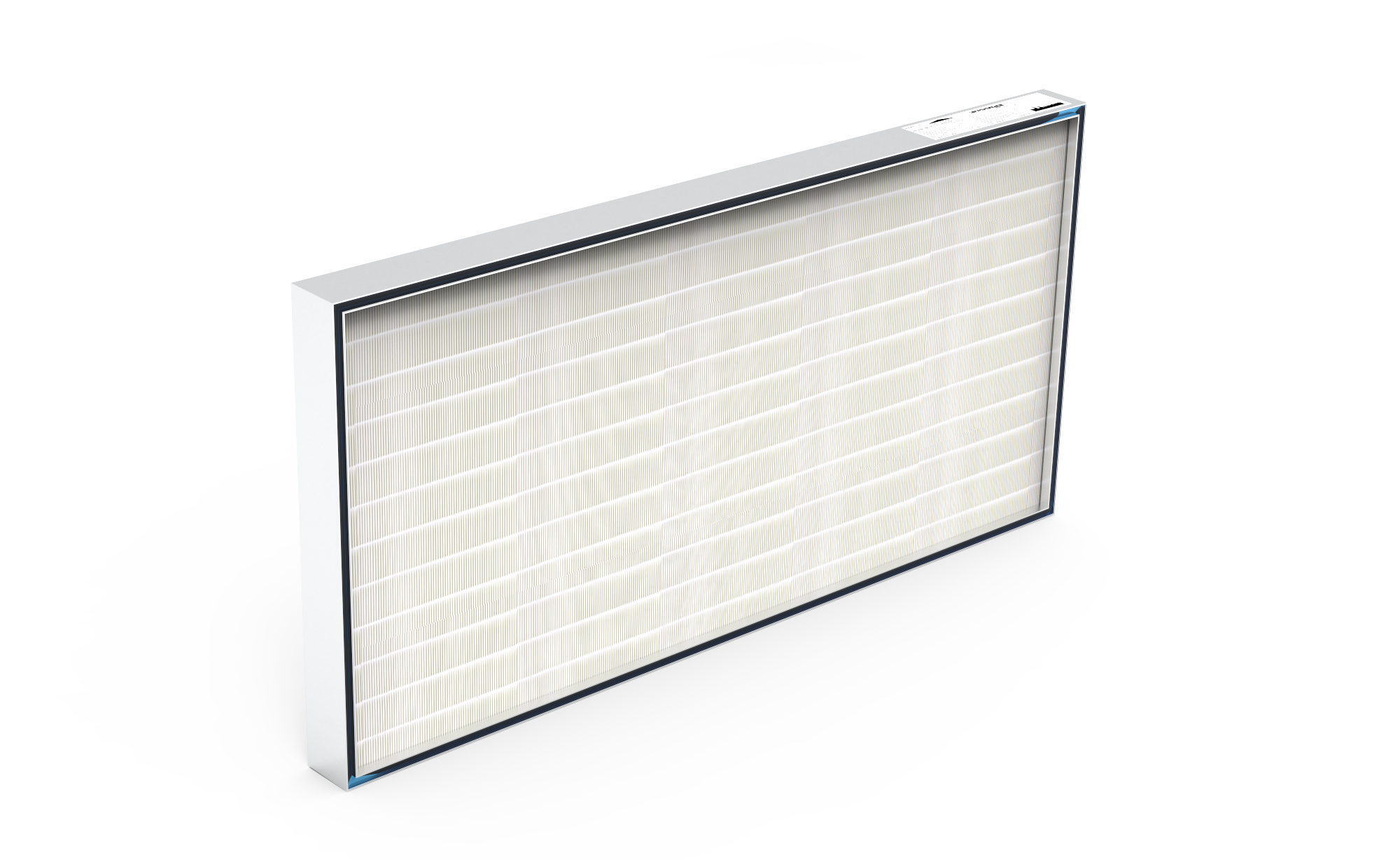 ULPA Filter (Reinraum),  HS-Mikro SF-AL., Gr. 1220x610x80 mm, EN1822 Kl. U15, Rahmen: AL-Profil, Griffschutz:  beidseitig, Dichtung:  einseitig, Gel