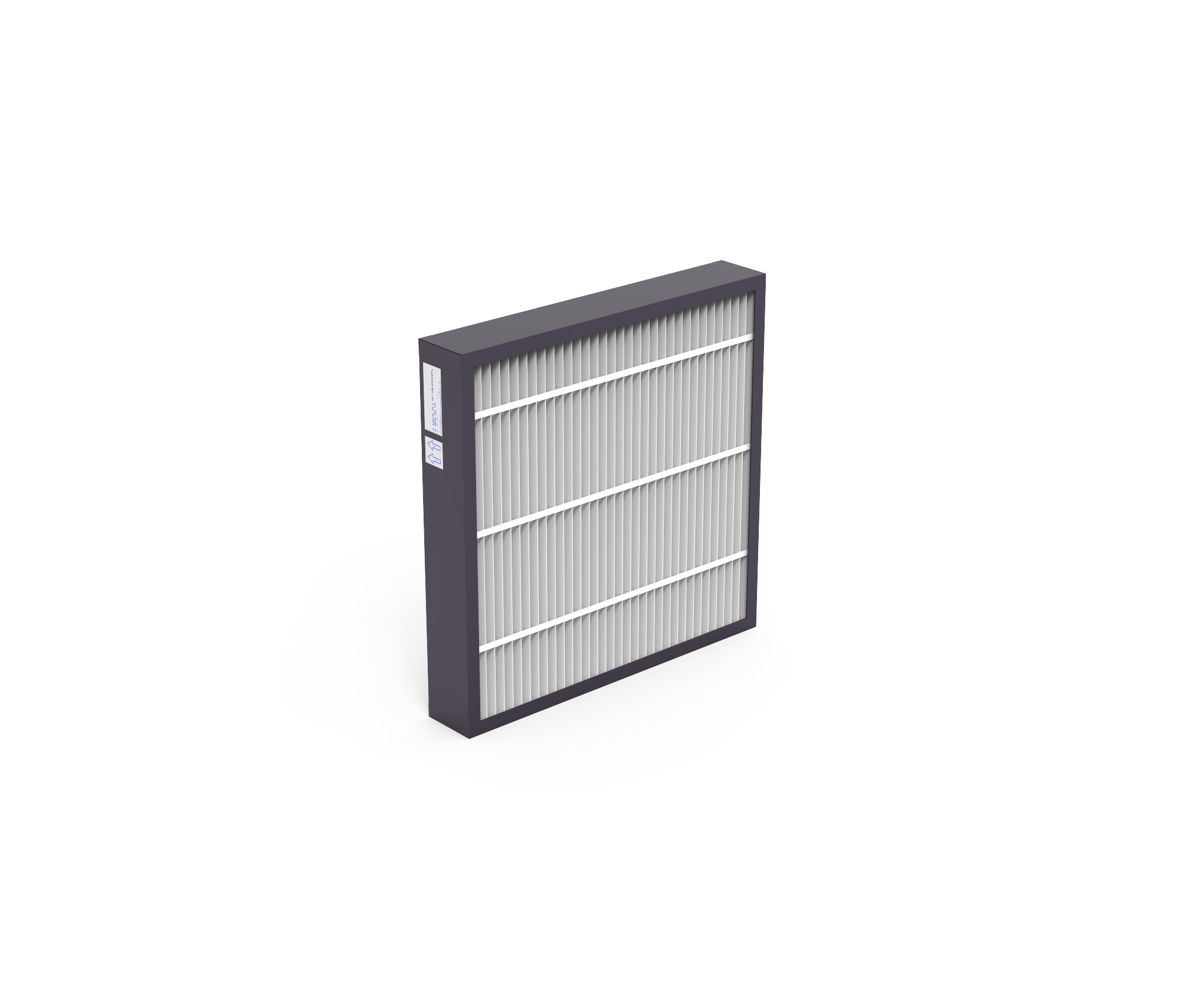 Hochleistungs Z-Filterzelle, HS-Alpha Pak 35, ISO coarse 90%, Gr. 592x592x96 mm, Rahmen: Kunststoffprofil, Druckdifferenz - & Standzeitvorteil