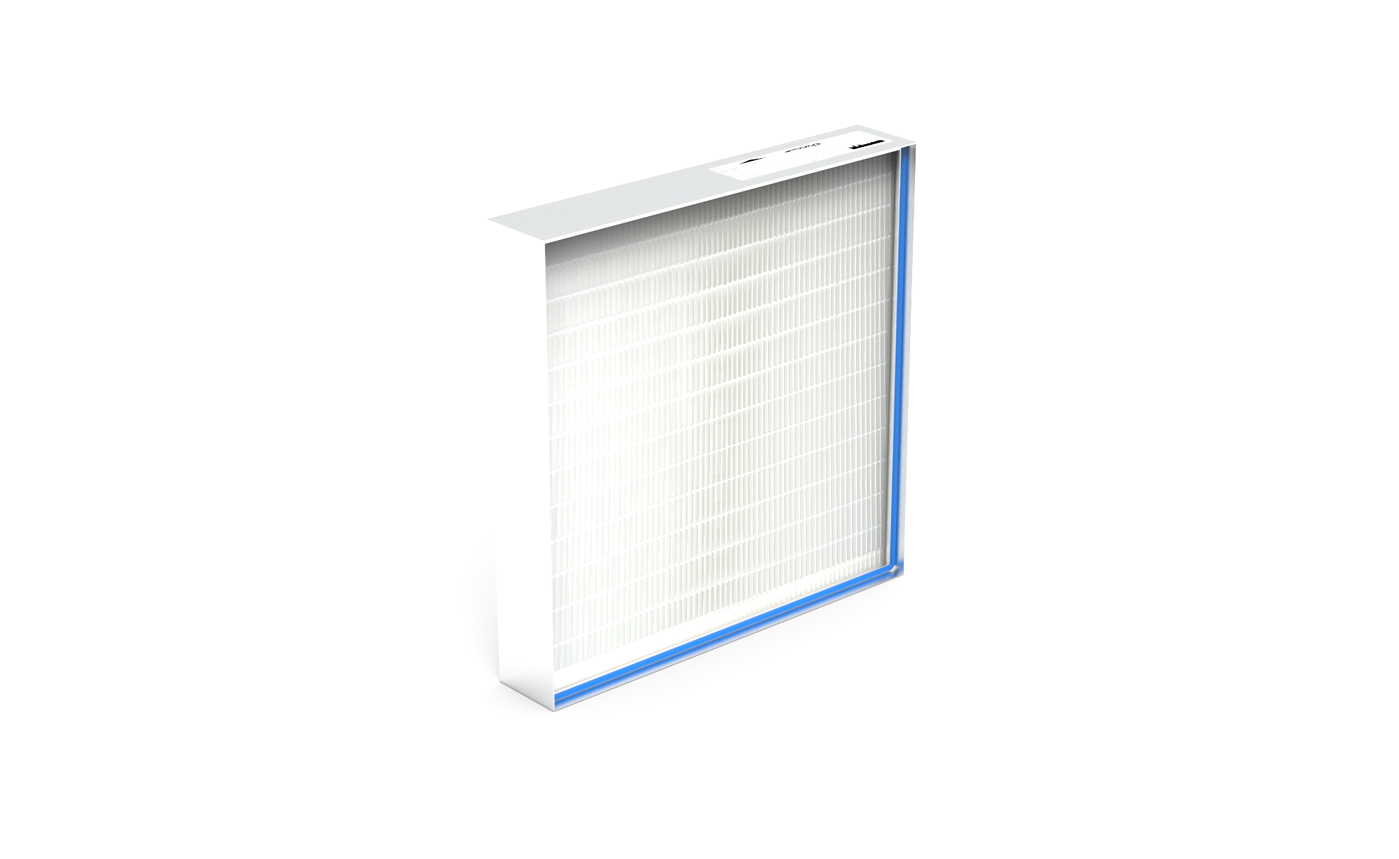 HEPA Filter (Reinraum),  HS-Mikro SF-AL., Gr. 610x610x109 mm, EN1822 Kl. H14, Rahmen: AL-Profil, Griffschutz:  einseitig, Dichtung:  einseitig, geschäumt