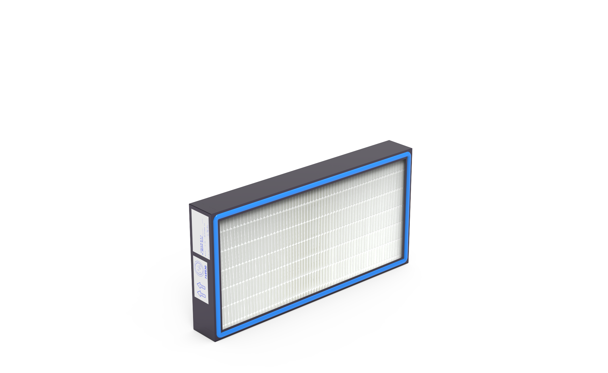 EPA Filter HS-Mikro RF, Gr. 305x610x78 mm, EN 1822 Kl. E11, Rahmen: Kunststoff, Dichtung:  einseitig, geschäumt