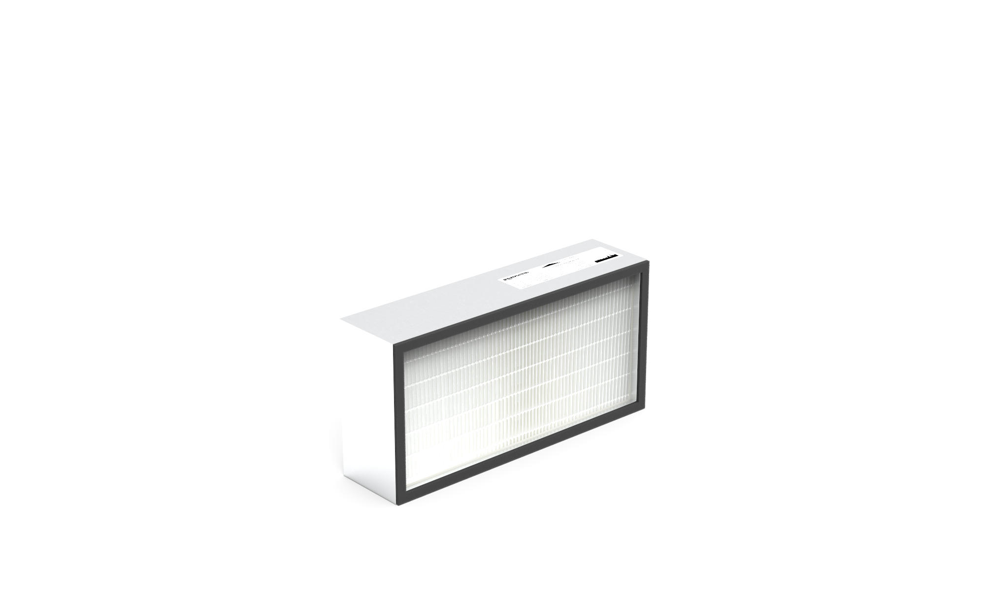 HEPA Filter (Reinraum),  HS-Mikro SF-AL., Gr. 610x305x150 mm, EN1822 Kl. H14, Rahmen: AL-Profil, Griffschutz:  einseitig, Dichtung:  einseitig, Flachprofil