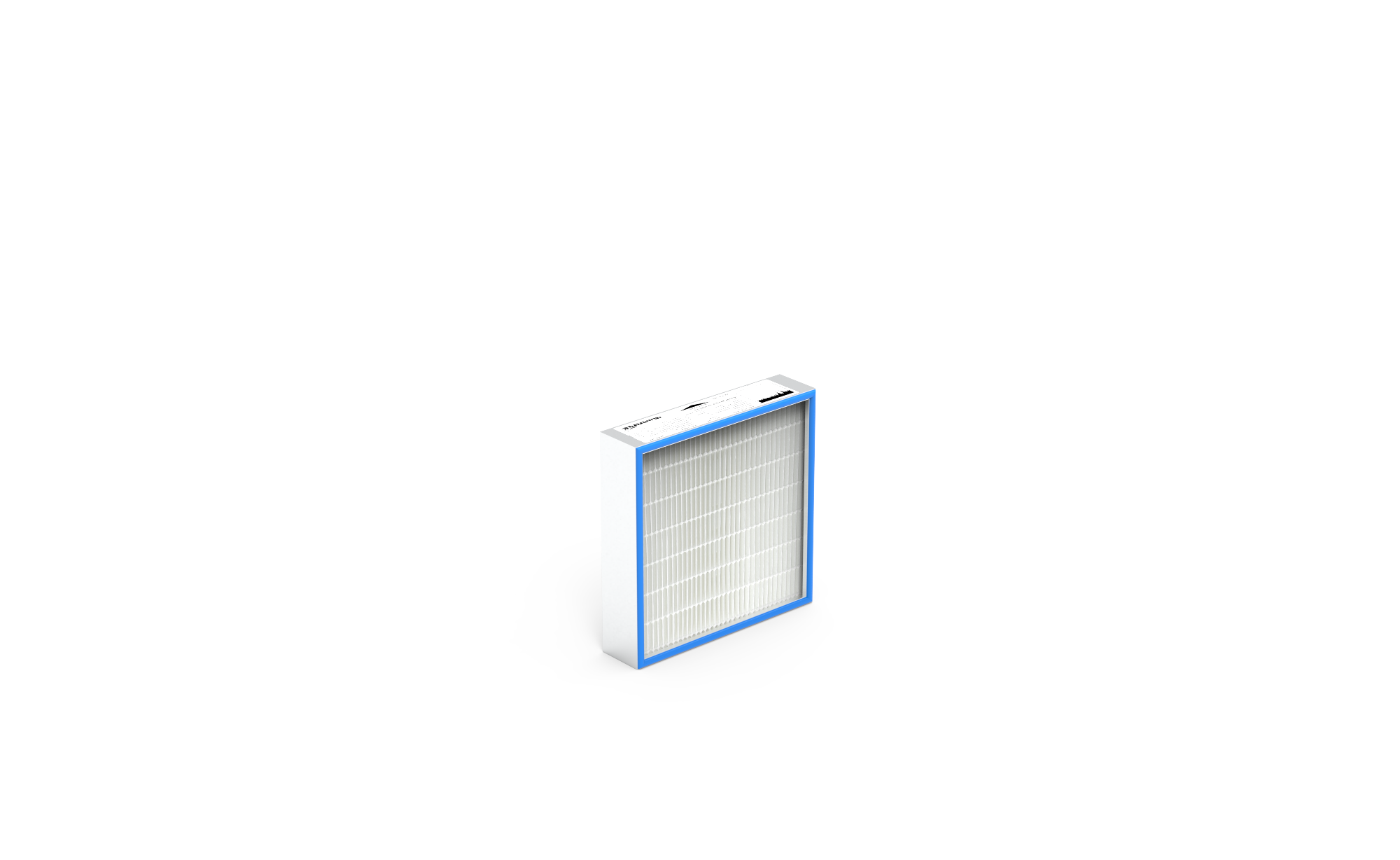 HEPA Filter (Reinraum),  HS-Mikro SF-AL., Gr. 305x305x69 mm, EN1822 Kl. H14, Rahmen: AL-Profil, Griffschutz:  einseitig, Dichtung:  einseitig, geschäumt