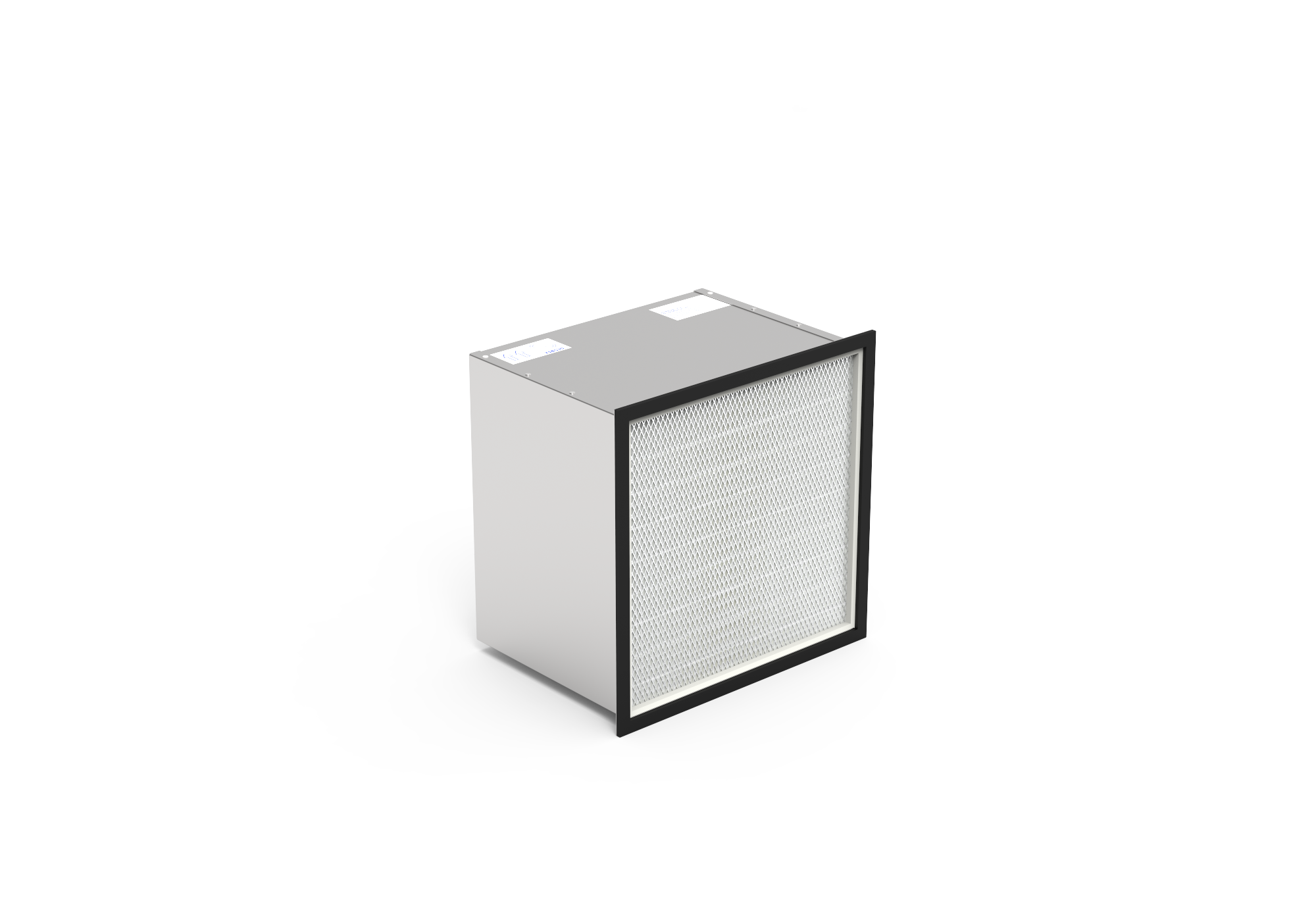 HEPA Nachfilter für Absauganlagen, 455x455x320 mm, EN 1822 Kl. H13, Rahmen: verzinkter Stahl, Dichtung: Flachdichtung